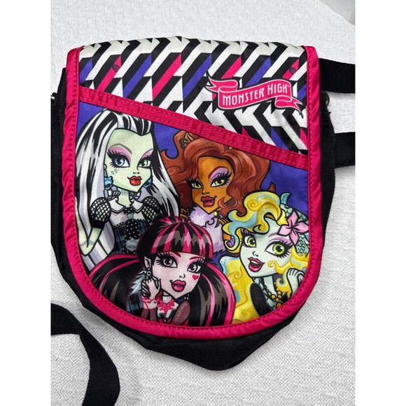 Monster High Crossbody Bag Purse Girls Kids Cartoon Character - Picture 3 of 8